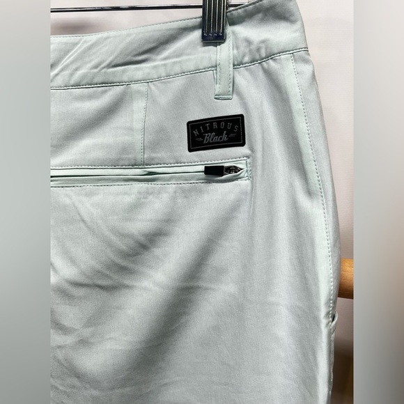 NITROUS BLACK Men's mint green flat front board shorts size 30 - Picture 7 of 12